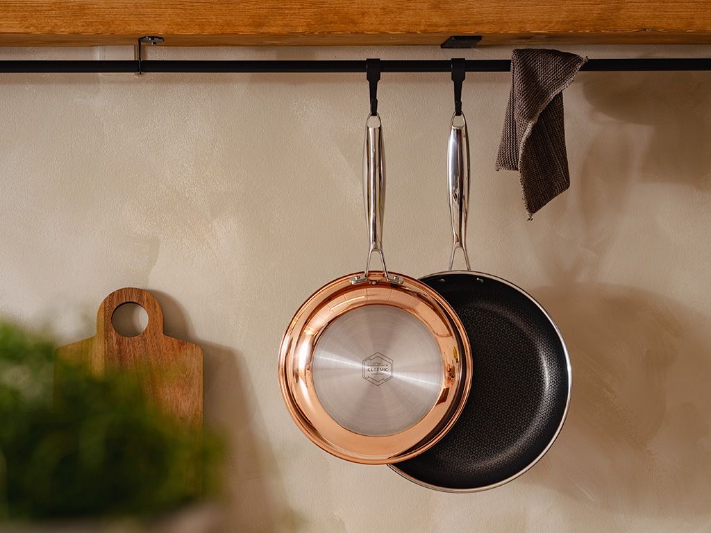 SET DE POÊLES HYBRIDE ANTIADHÉSIF CUIVRE - 2 PIÈCES - 2