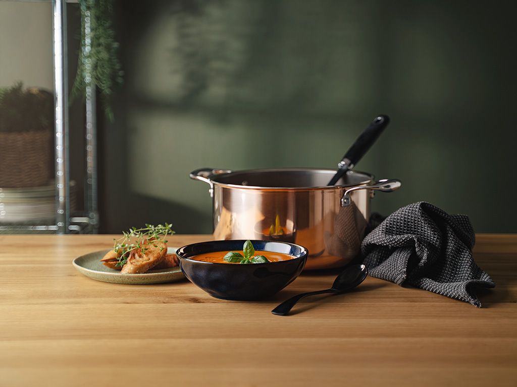 SET DE CASSEROLES HYBRIDE ANTIADHÉSIF CUIVRE - 2 PIÈCES - 4