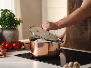 SET DE CASSEROLES HYBRIDE ANTIADHÉSIF CUIVRE - 2 PIÈCES - 6