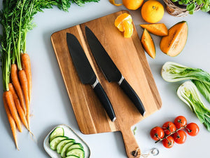2-PIÈCES ENSEMBLE DE COUTEAUX À CHEF-SANTOKU - 2