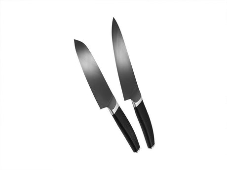 2-PIÈCES ENSEMBLE DE COUTEAUX À CHEF-SANTOKU - 1
