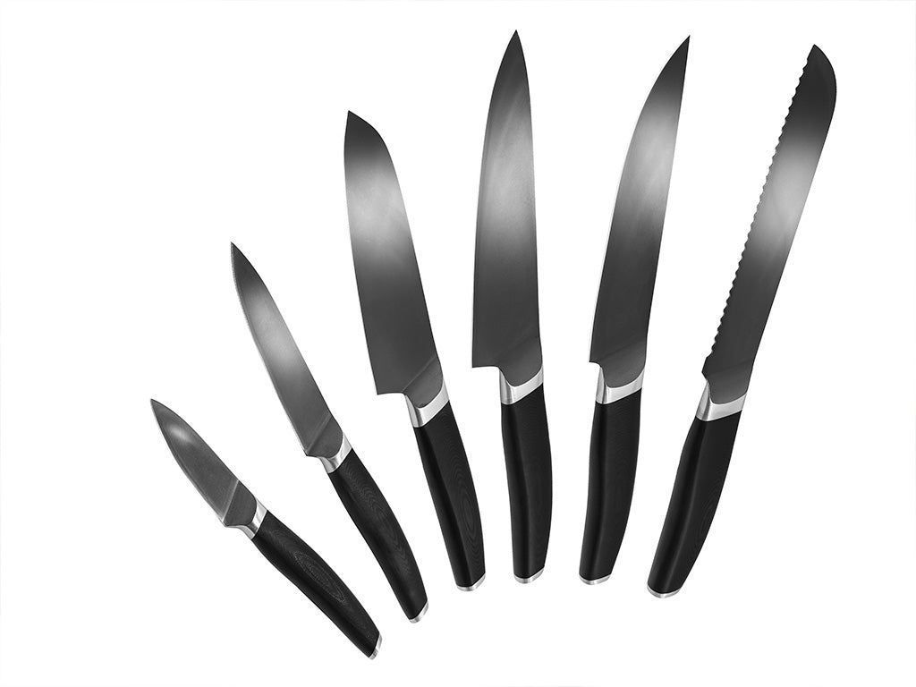 6-PIÈCES ENSEMBLE DE COUTEAUX TOUS USAGES - 1