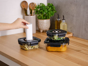 CONTENANT EN VERRE SOUS VIDE CARRÉ – 800ML - 3