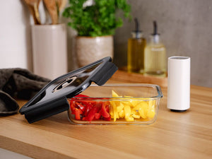 CONTENANT EN VERRE SOUS VIDE RECTANGULAIRE – 1480ML - 2