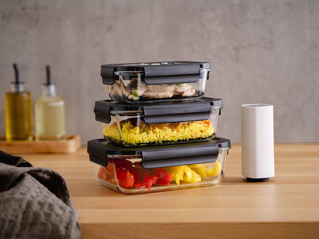 CONTENANT EN VERRE SOUS VIDE RECTANGULAIRE – 1480ML - 3