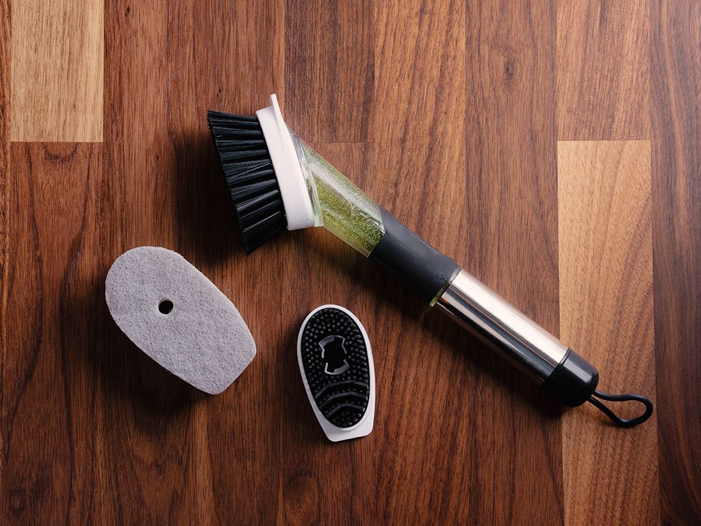 BROSSE À VAISSELLE AVEC DISTRIBUTEUR DE SAVON - 2