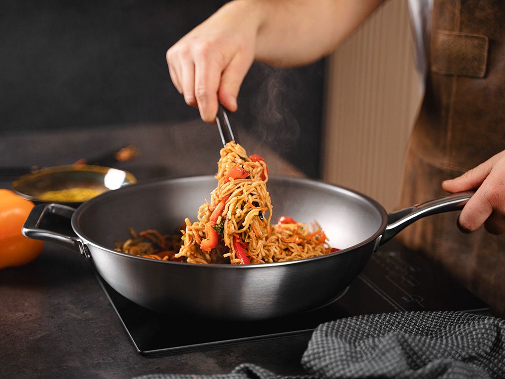 ZERO – POÊLE WOK ANTIADHÉSIVE NATURELLE 30 CM - 3
