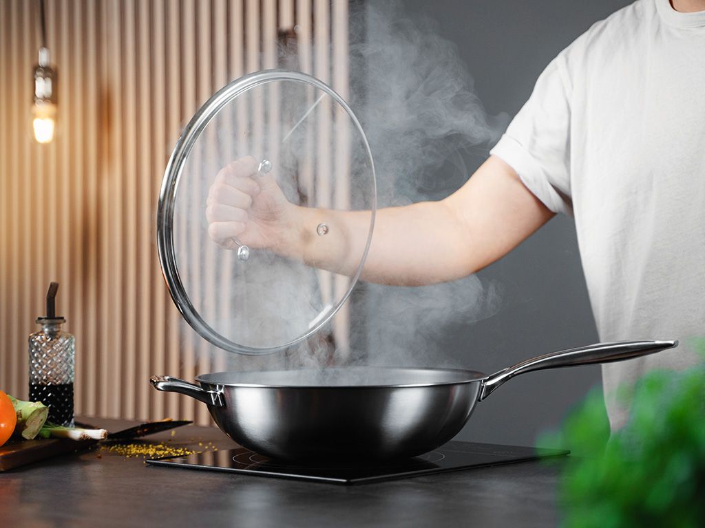ZERO – POÊLE WOK ANTIADHÉSIVE NATURELLE 30 CM - 7