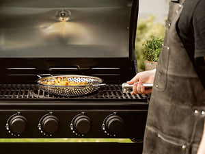 POÊLE GRILL BBQ AVEC MANCHE AMOVIBLE 28 CM - 8