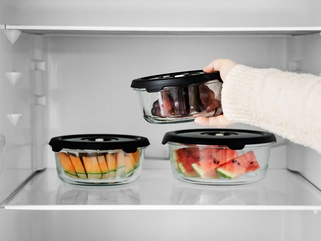 RÉCIPIENT EN VERRE SOUS VIDE ROND – 1400ML - 12
