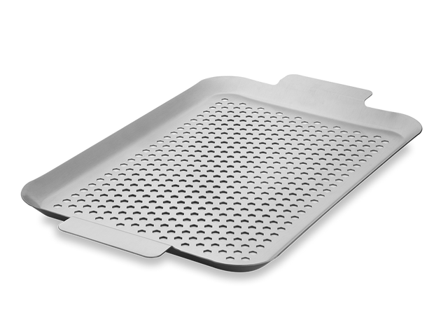 PLATEAU BBQ EN ACIER INOXYDABLE 43×25 CM - 1