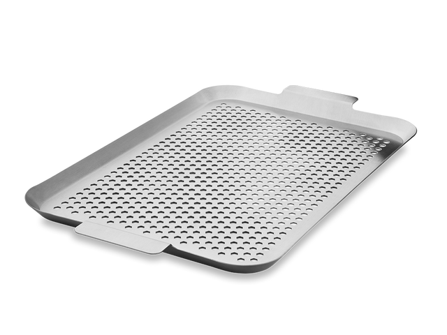 PLATEAU BBQ EN ACIER INOXYDABLE 50×30 CM - 1
