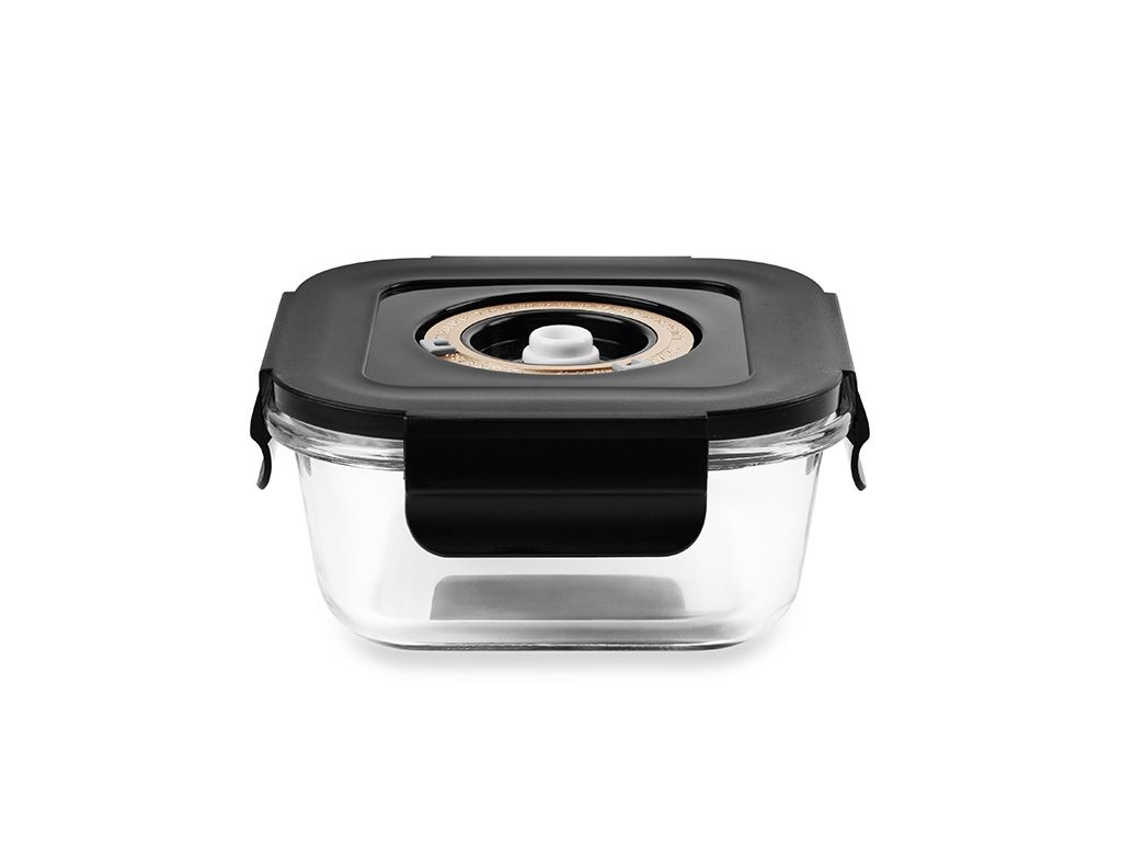 CONTENANT EN VERRE SOUS VIDE CARRÉ – 525ML - 1