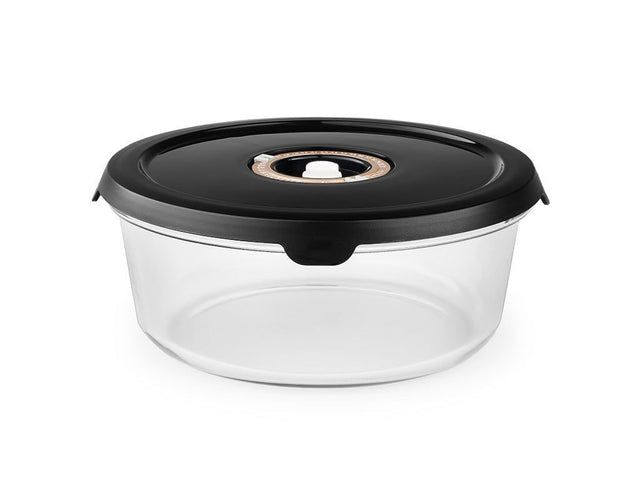RÉCIPIENT EN VERRE SOUS VIDE ROND – 1400ML - 1