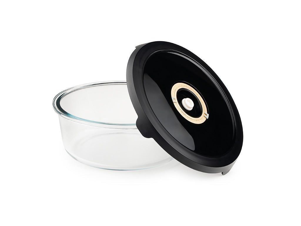 RÉCIPIENT EN VERRE SOUS VIDE ROND – 1400ML - 3