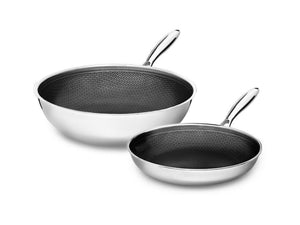 ENSEMBLE DE WOK -  2 PIÈCES - 1